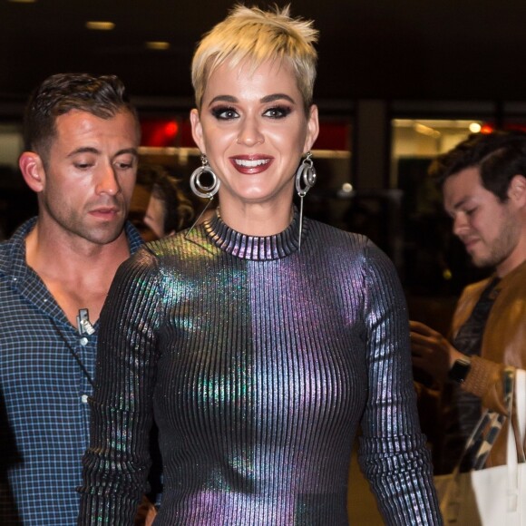 Katy Perry à la sortie de 'American Idol' à New York, le 4 octobre 2017