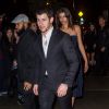 Nick Jonas et sa chérie Georgia Fowler aux fiançailles de Joe Jonas et Sophie Turner à New York, le 4 novembre 2017