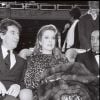 Jack Lang et Catherine Deneuve aux César 1983.