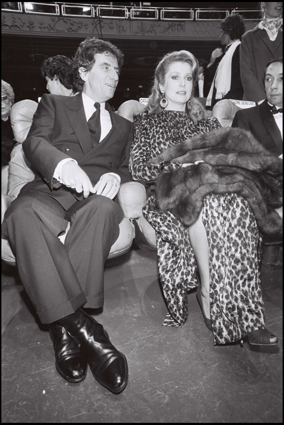 Photo : Jack Lang et Catherine Deneuve aux César 1983. - Purepeople