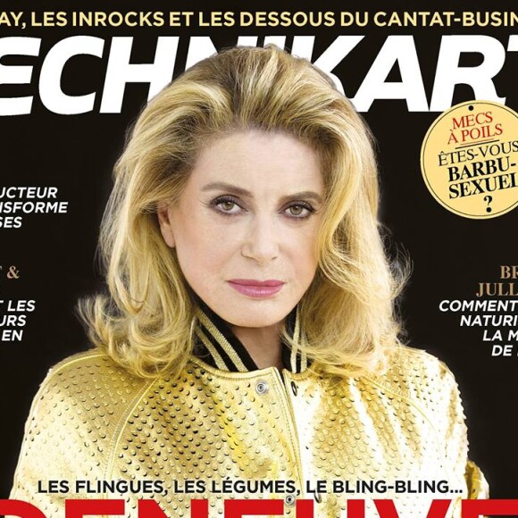 Catherine Deneuve en couverture du numéro de novembre 2017 de Technikart.