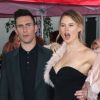 Adam Levine et sa femme Behati Prinsloo - Adam Levine reçoit son étoile sur le Walk of Fame à Hollywood, le 10 février 2017