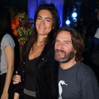 Frédéric Beigbeder et sa femme Lara en soirée au Flore pour un prix