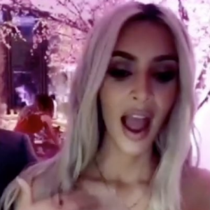 Kim Kardashian lors de la baby shower organisée pour la naissance imminente de son troisième enfant, à Los Angeles le 11 novembre 2017