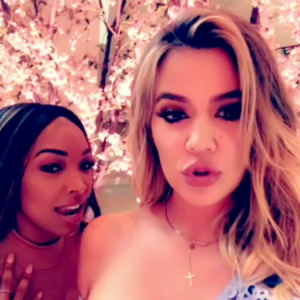 Khloé Kardashian et sa BFF Malika Haqq à la baby shower de Kim Kardashian le 11 novembre 2017