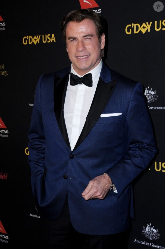 John Travolta - 2017 G'Day Black Tie Gala à Los Angeles le 28 janvier 2017 © Birdie Thompson/AdMedia via ZUMA Wire / Bestimage
