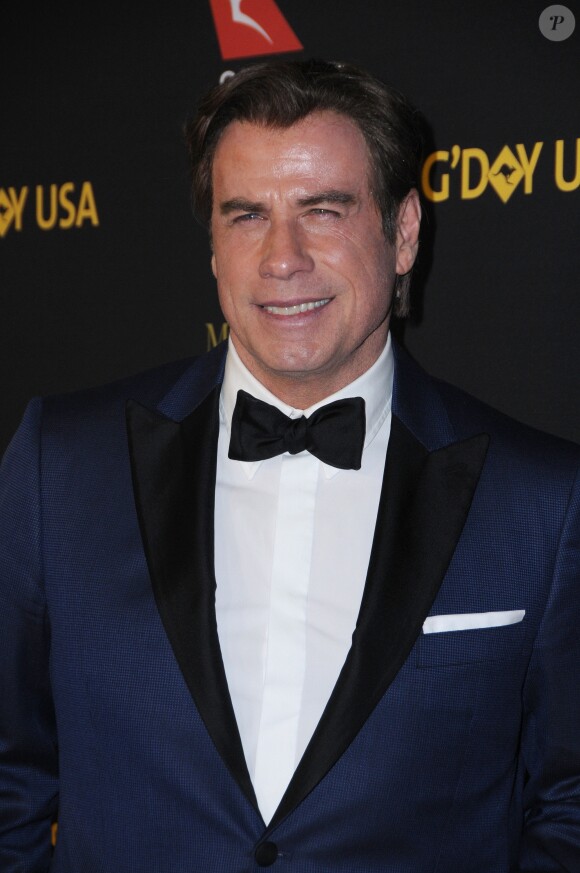 John Travolta - 2017 G'Day Black Tie Gala à Los Angeles le 28 janvier 2017 © Birdie Thompson/AdMedia via ZUMA Wire / Bestimage