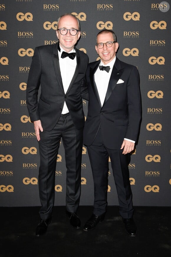 Volker Herre et Jonathan Newhouse lors de la soirée de la 8ème édition des GQ Hommes de l'Année 2017 au Trianon à Paris, France, le 15 novembre 2017. © Coadic Guirec/Bestimage