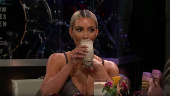 Kim Kardashian dans "The Late Late Show with James Corden". Novembre 2017.