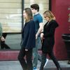 Exclusif - Harrison Ford et sa femme Calista Flockhart avec leur fils Liam sont allés en famille au théâtre Pantages à Los Angeles, le 12 novembre 2017