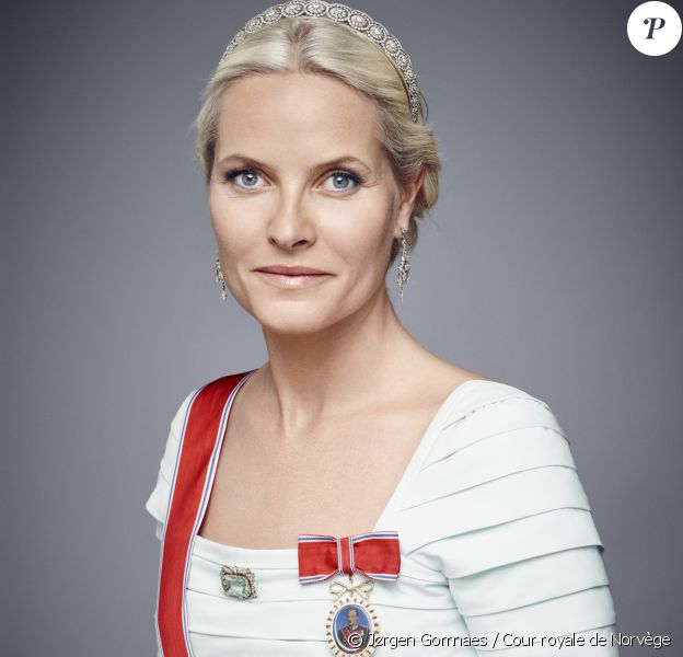 Portrait officiel de la princesse Mette-Marit de Norvège, janvier 2016. © Jørgen Gomnaes / Cour royale de Norvège