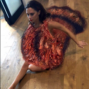 Victoria Beckham souhaite un joyeux Thanksgiving à ses abonnés américains. Novembre 2017.