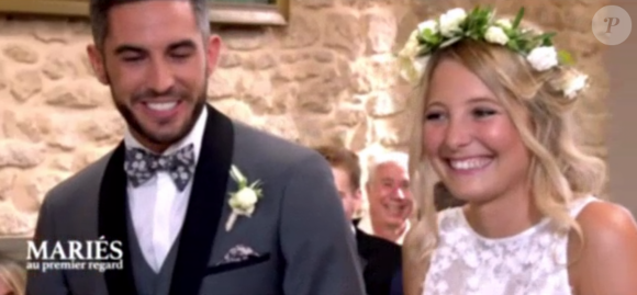 Emmanuelle et Florian se sont mariés dans l'émission "Mariés au premier regard" sur M6. Le 27 novembre 2017.