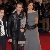 Florent Pagny, sa femme Azucena et leur fille Ael - 15e édition des NRJ Music Awards à Cannes. Le 14 décembre 2013