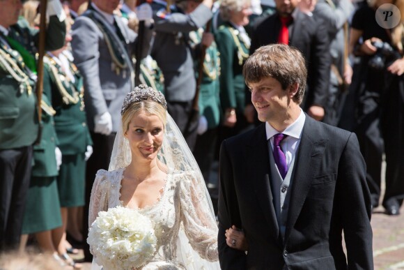 Mariage du prince Ernst August Jr de Hanovre et d'Ekaterina Malysheva en l'église Marktkirche de Hanovre le 8 juillet 2017.
