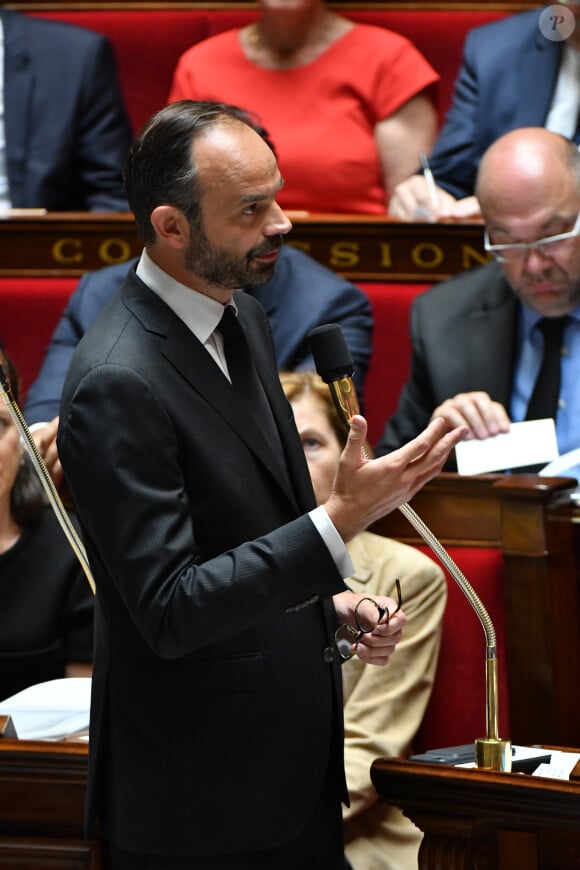 Le premier ministre Edouard Philippe lors d'une séance de questions au gouvernement à l'Assemblée Nationale à Paris, le 5 juillet 2017. © Lionel Urman/Bestimage