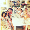 Meghan Markle en vacances avec des amis, dont Misha Nonoo (4e de dr. à g.), à Formentera en août 2016. Photo Instagram Meghan Markle.
