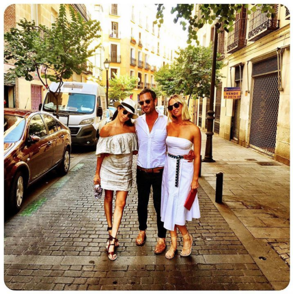 Meghan Markle avec ses amis Misha Nonoo et Markus Anderson en août 2016 à Madrid en Espagne. Photo Instagram Meghan Markle.