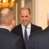 Le prince William, duc de Cambridge, lors d'une réception au soir du premier jour de sa visite officielle en Finlande le 29 novembre 2017 à Helsinki.