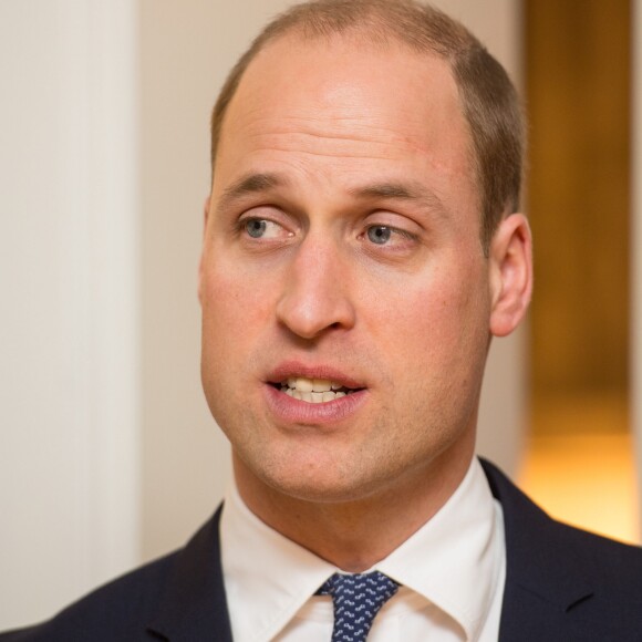 Le prince William, duc de Cambridge, lors d'une réception au soir du premier jour de sa visite officielle en Finlande le 29 novembre 2017 à Helsinki.