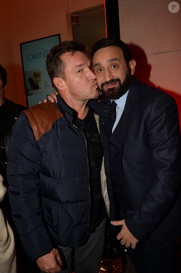 Exclusif - Benjamin Castaldi et Cyril Hanouna - Cocktail d'inauguration de la première galerie Pop Art Concept store entièrement dédié aux oeuvres de Richard Orlinski à Paris, le 23 novembre 2017. © Rachid Bellak/Bestimage