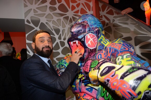 Exclusif - Cyril Hanouna - Cocktail d'inauguration de la première galerie Pop Art Concept store entièrement dédié aux oeuvres de Richard Orlinski à Paris, le 23 novembre 2017. © Rachid Bellak/Bestimage