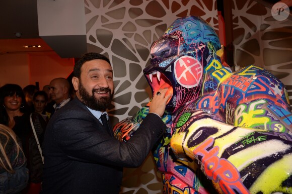 Exclusif - Cyril Hanouna - Cocktail d'inauguration de la première galerie Pop Art Concept store entièrement dédié aux oeuvres de Richard Orlinski à Paris, le 23 novembre 2017. © Rachid Bellak/Bestimage