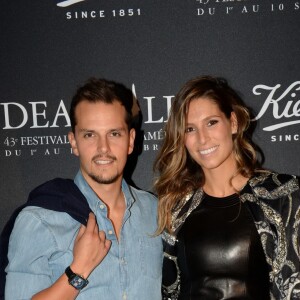 Exclusif - Juan Arbelaez et sa compagne Laury Thilleman (Miss France 2011) - Soirée au Kiehl's Club lors du 43ème Festival du Cinéma Américain de Deauville, le 2 septembre 2017. © Rachid Bellak/Bestimage