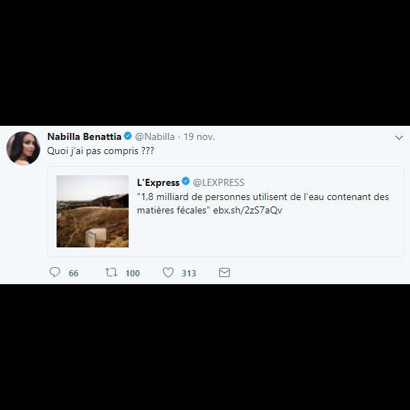 Compilation des meilleurs tweets de Nabilla en 2017.