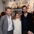 Exclusif - Tamim El Mili (Directeur général L'Oréal Luxe France), Joyce Jonathan, Grégory Fitoussi et Anne-Gaëlle Kerdranvat (Directrice Générale Kiehl's France) - Inauguration du 2ème étage de la boutique Kiehl's Faubourg Saint Antoine à Paris, France, le 6 décembre 2017. © Rachid Bellak/Bestimage