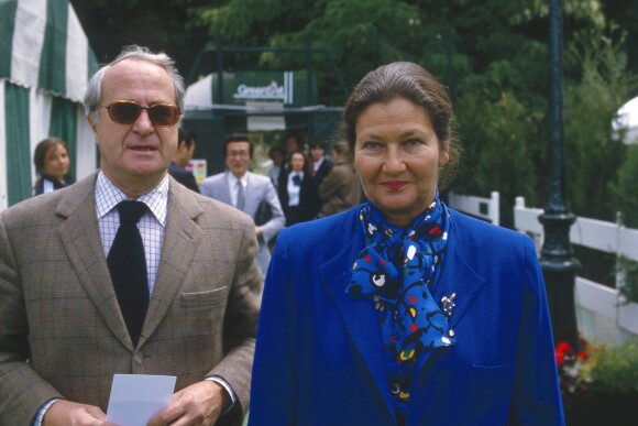 Antoine et Simone Veil au tournoi de tennis de Roland Garros en 1986