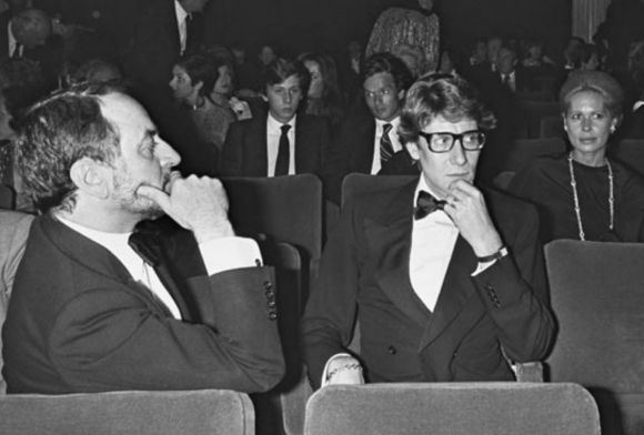 Le couple mythique Yves Saint Laurent et Pierre Bergé en 1976.