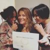 Amel Bent, fière de sa maman diplômée fin 2017 à l'âge de 56 ans.