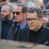 Dany Boon - Arrivée du convoi funéraire de la dépouille du chanteur Johnny Hallyday et des personnalités sur la place de La Madeleine à Paris. Le 9 décembre 2017 © CVS / Bestimage  Arrival of the funeral convoy of the remains of the singer Johnny Hallyday and personalities on the place of La Madeleine in Paris. On december 9th 201709/12/2017 - Paris