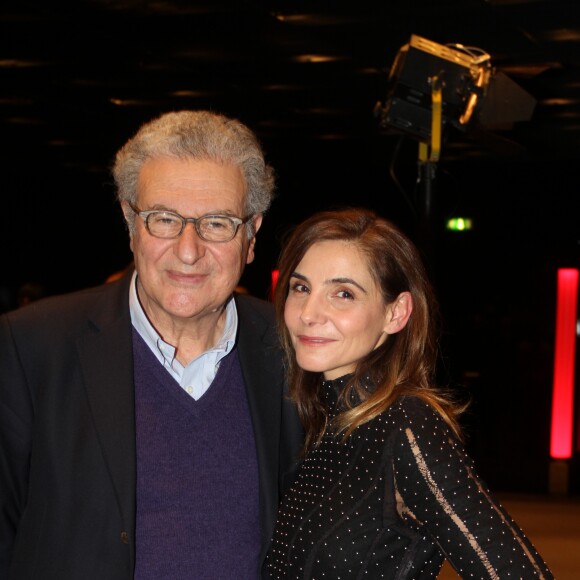 Serge Toubiana et Clotilde Courau - Soirée d'hommage à Gabriel Yared dans le cadre de la 6e édition du week-end des musiques à l'image à la Philharmonie de Paris, le 9 décembre 2017. © Baldini/Bestimage