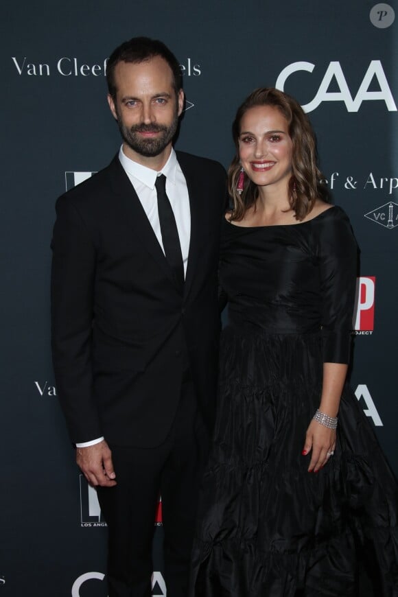En février 2017, Natalie Portman et son mari Benjamin Millepied sont devenus parents pour la seconde fois avec la naissance de leur fille Amalia. (Ici à la soirée "Dance Project Gala" à Los Angeles le 7 octobre 2017).