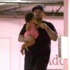 Exclusif - Rob Kardashian et sa fille Dream à Los Angeles, le 11 août 2017.