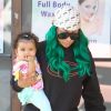 Blac Chyna et sa fille Dream dans les rues de North Hollywood, le 7 juillet 2017.