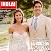 Ana Boyer et Fernando Verdasco en couverture du magazine "Hola!". Le couple s'est marié sur l'île Moustique.