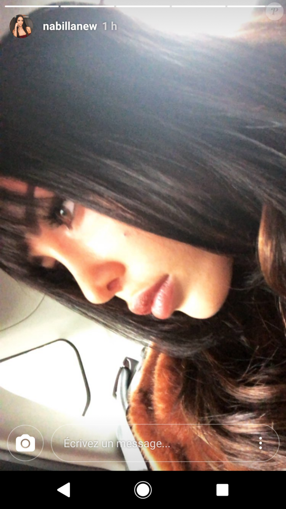 Nabilla Benattia se dévoile avec une frange, Instagram, 13 décembre 2017