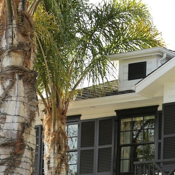 Illustration de la maison de Johnny Hallyday à Los Angeles, le 6 décembre 2017
