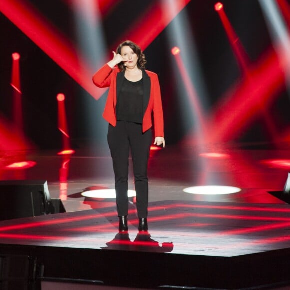 Exclusif - Anne Roumanoff - Enregistrement de l'émission "Le Grand Show de l'Humour - Les 50 comiques préférés des français" présenté par Michel Drucker à la Seine Musicale à Boulogne-Billancourt le 4 décembre 2017. L'émission sera diffusée le 16 décembre à 20h50 sur France 2. © Pierre Peruseau/Bestimage