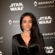 Hafsia Herzi - Présentation de la Renault Zoé Série Limitée Star Wars directement liée à l'univers du futur film Star Wars: Han Solo, qui sortira au printemps 2018, à l'atelier Renault sur les Champs Elysées à Paris, France, le 13 décembre 2017. La Zoé Star Wars sera Commercialisée au printemps prochain, et disponible uniquement en 1000 exemplaires. Renault partenaire de la saga STAR WARS™. © Rachid Bellak/Bestimage