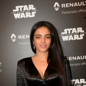 Hafsia Herzi - Présentation de la Renault Zoé Série Limitée Star Wars directement liée à l'univers du futur film Star Wars: Han Solo, qui sortira au printemps 2018, à l'atelier Renault sur les Champs Elysées à Paris, France, le 13 décembre 2017. La Zoé Star Wars sera Commercialisée au printemps prochain, et disponible uniquement en 1000 exemplaires. Renault partenaire de la saga STAR WARS™. © Rachid Bellak/Bestimage