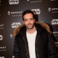 Tarek Boudali - Présentation de la Renault Zoé Série Limitée Star Wars directement liée à l'univers du futur film Star Wars: Han Solo, qui sortira au printemps 2018, à l'atelier Renault sur les Champs Elysées à Paris, France, le 13 décembre 2017. La Zoé Star Wars sera Commercialisée au printemps prochain, et disponible uniquement en 1000 exemplaires. Renault partenaire de la saga STAR WARS™. © Rachid Bellak/Bestimage