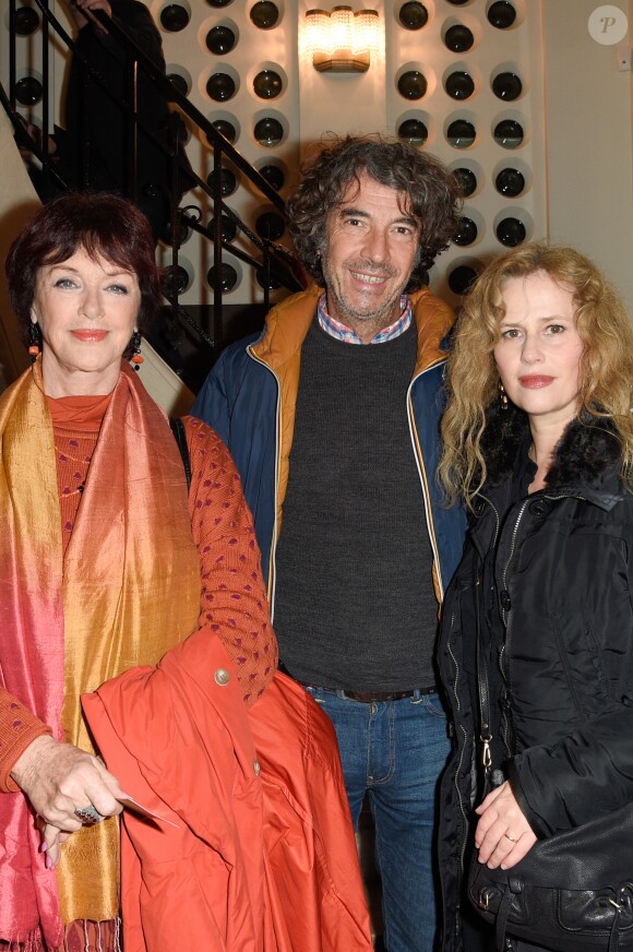 Semi-exclusif - Anny Duperey, Eric Lavaine et Florence Darel - Générale du spectacle "Fred Testot presque seul" au théâtre de la Tour Eiffel à Paris le 13 décembre 2017. © Coadic Guirec/Bestimage