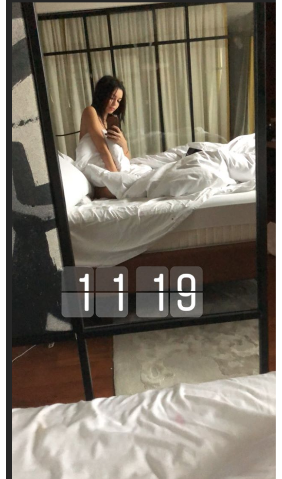 Nabilla Benattia nue et au naturel - Instagram, 15 décembre 2017
