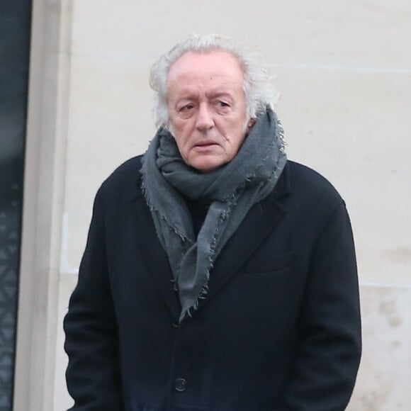 Didier Barbelivien - Obsèques de Andrée Sarkozy (mère de N.Sarkozy), dite Dadue née Andrée Mallah, en l'église Saint-Jean-Baptiste à Neuilly-Sur-Seine, le 18 décembre 2017.