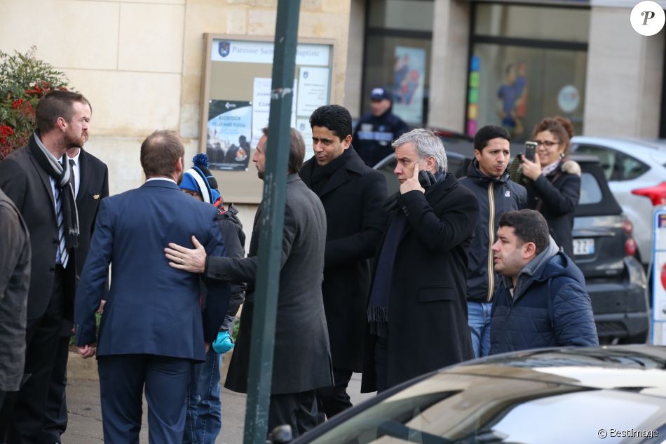 Nasser Al-Khelaïfi - Obsèques de Andrée Sarkozy (mère de N ...