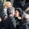 Nicolas Sarkozy et Rachida Dati - Sortie des obsèques de Andrée Sarkozy (mère de Nicolas Sarkozy), dite Dadue née Andrée Mallah, en l'église Saint-Jean-Baptiste à Neuilly-Sur-Seine, le 18 décembre 2017.